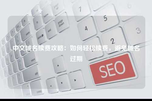 中文域名续费攻略：如何轻松续费，避免域名过期