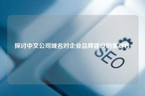 探讨中文公司域名对企业品牌建设的重要性