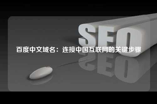 百度中文域名：连接中国互联网的关键步骤